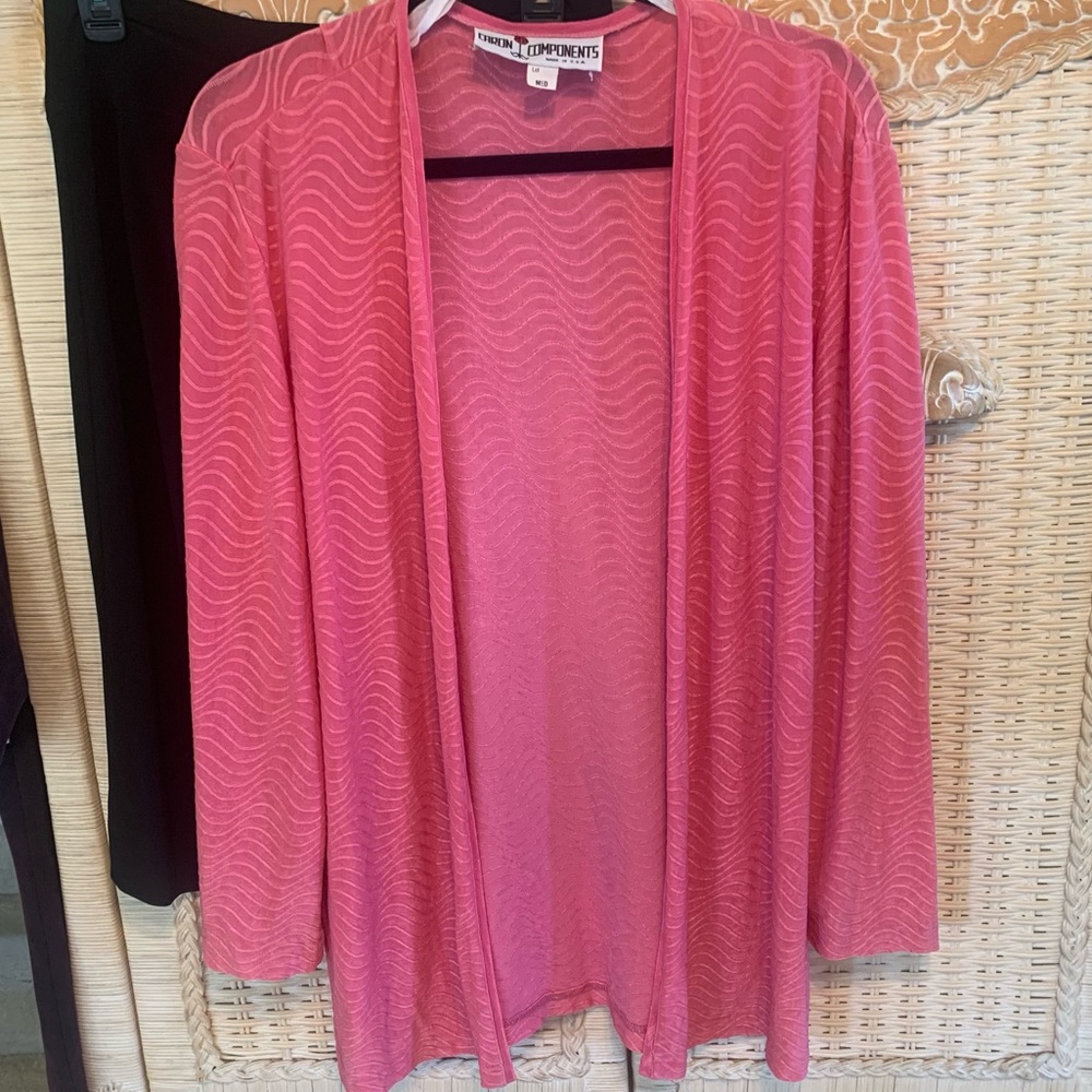 Pink Open Front Topper Shell